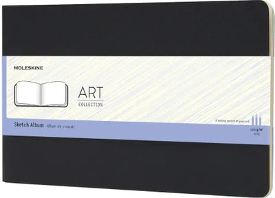 Obrázek produktu pro Moleskine 9788867323364 MOLESKINE Skicák, L/A5, 120g/m2, karton, černý