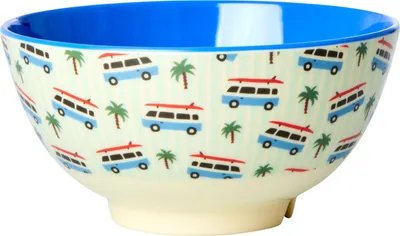 Immagine prodotto di Ciotola in melamina Rice Blu - Stampa camper 700ml