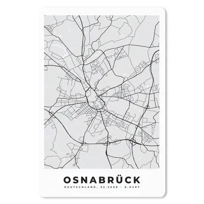 Produktbild von MuchoWow® Mauspad Mousepad Osnabrück - Karte - Stadtplan - Deutschland 18x27 cm - Mousepads - Maus Mat - Pad - Mausunterlage
