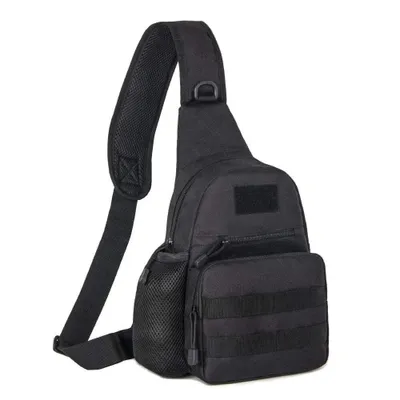 Produktbild von Taktische Umhängetasche MOLLE Schultertasche Sling Bag Bundeswehr Outdoor EDC-schwarz
