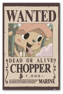Image de One Piece - Wanted Chopper - 61x91,5cm - Affiche Poster