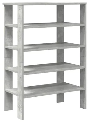 Produktbild von vidaXL Schuhregal Betongrau 61x32x87,5 cm Holzwerkstoff