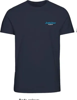 Produktbild von Jack & Jones Poppin Kurzarm-t-shirt Blau M Herren Blau M