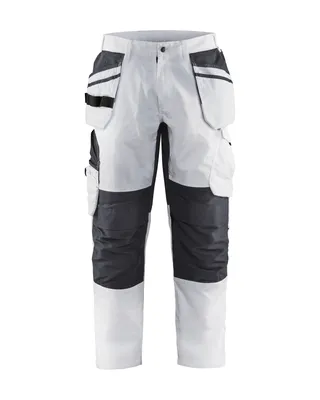 Produktbild von Blakläder® Malerhose mit Stretch Weiß/Dunkelgrau 1096 1330, Farbe:weiß/dunkelgrau, Größe:52