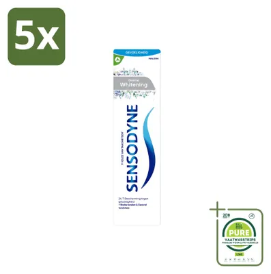 Produktbild von 5 x Sensodyne Gentle Whitening Zahncreme - 75 ml - Großpackung - 5 Stücke
