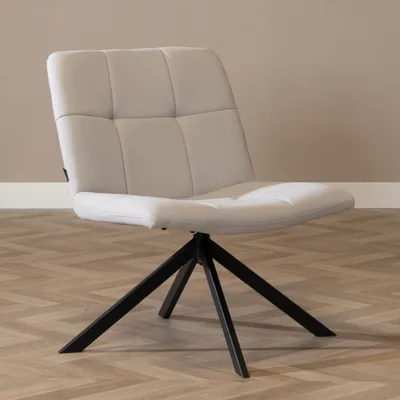 Produktbild von Bronx71 Sessel Eevi grau recycelter Stoff drehbar