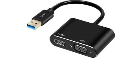 Obrázok produktu pre Prevodník USB na HDMI + VGA