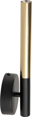 Zdjęcie produktu dla Kinkiet SOPEL LUX czarno-złoty 1xG9x3W metal wym:28x10x6,5cm IP20 Sigma Lighting