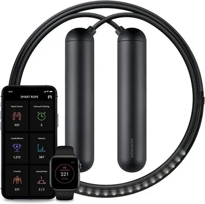 Produktbild von LED Digital Springtouw mit Fitness-Tracker-App-Verbindung