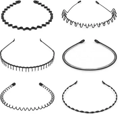 Produktbild von Famanu Metall Haarband Set - 6 Stück, Antirutsch und Komfortabel