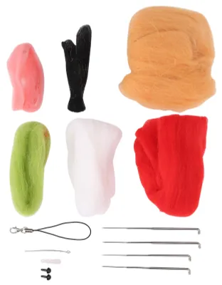 Produktbild von Nadelfilz-Set zum Selbermachen: Süßer Hund aus Wollfilz šC Bastelset für Anfänger šC Handgefertigte Accessoires