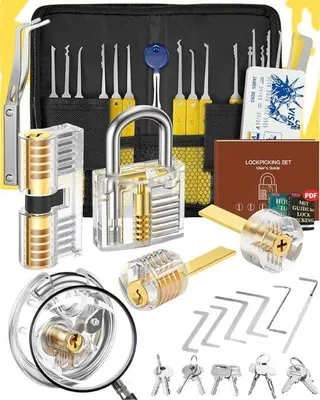 Produktbild von Famanu Lockpick Set - Werkzeug für Schlüsselentfernung - Für gebrochene Schlüssel