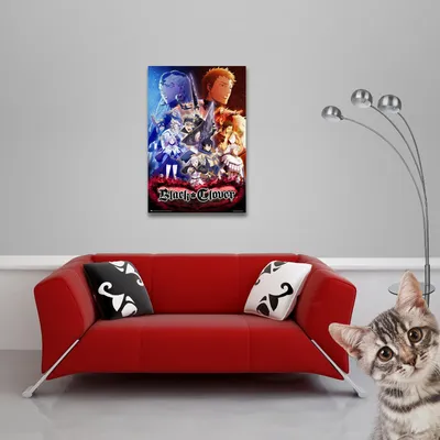 Produktbild von Black Clover - Poster - One Sheet + 1 Packung tesa Powerstrips® - Inhalt 20 Stück
