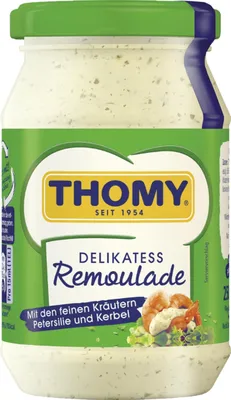 Produktbild von Thomy Delikatess Remoulade cremig gewürzt mit Kräutern 250ml