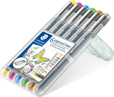 Produktbild von Staedtler Pigment Liner Fineliner 6 ST 0,5 mm