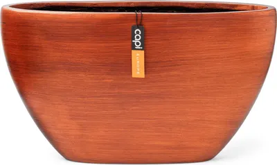 Image de Capi Europe - Pot rétro ovale - Cuivre - 59x14x34