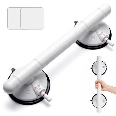 Produktbild von LORESJOY 36CM Haltegriff mit Saugnapf, MAX 110KG Haltegriffe Dusche