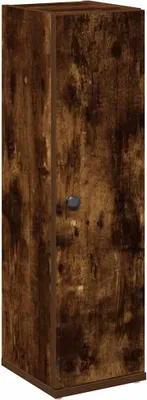 Produktbild von "WINTER SALE"Badezimmermöbel - Badkommode - Badezimmerschrank - mit Rollenhalter Räuchereiche 20,5x22x72 cm - Vitrinenschrank NEU8469762