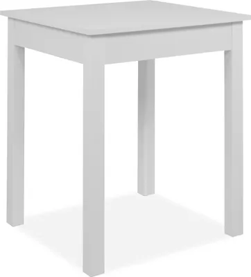 Produktbild von finori Esstisch Capri 81A weiß rechteckig melaminbeschichtet HxBxT 76x60x67 cm, Farbe:weiß