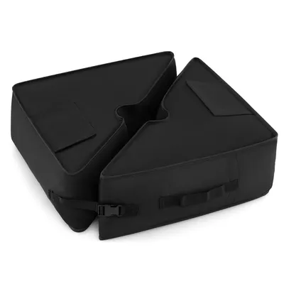 Produktbild von COSTWAY Sonnenschirmständer, Schirmständer, 40 kg befüllbar mit Sand, Schirmhalter, Schirmgewicht, Sonnenschirmfuß 47x47x16cm Schwarz