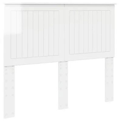 Image de Tête de lit vidaXL Bois blanc brillant