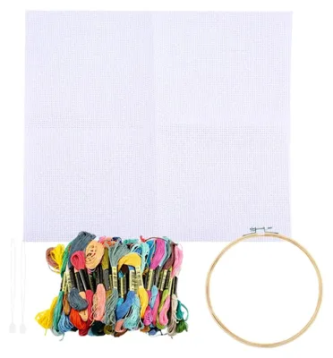 Produktbild von 100 Stück Set DIY Bastelmaterial Bunte Fäden Stickerei Nadel Kit Nähwerkzeuge