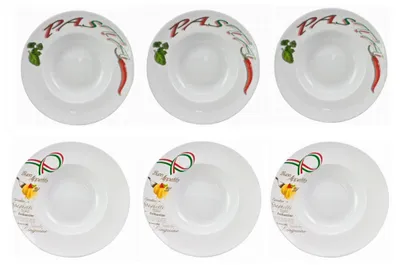 Produktbild von Set aus 6 Spülmaschinenfesten Pastatellern Ø 30 cm