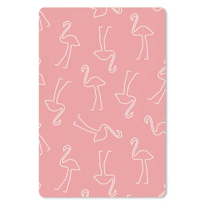 Produktbild von MuchoWow® Mauspad Mousepad Flamingo - Linienkunst - Rosa - Muster 40x60 cm - Mousepads - Maus Mat - Pad - Mausunterlage - Schreibtisch Accesoire