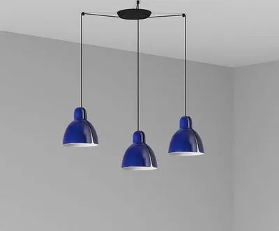 Produktbild von VENICE 200 3L Pendelleuchte blau 64255-128-3L