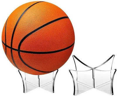 Produktbild von Sechs lose, transparente Basketballringe aus Acryl für die Ausstellung von Fußballbällen, Basketballen, Volleybällen und anderen Ballsportgeräten.
