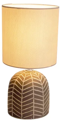 Image de Lampe de table, céramique, marron, H 27,5 cm