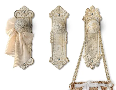 Image de Ensemble de 3 crochets muraux décoratifs en fonte