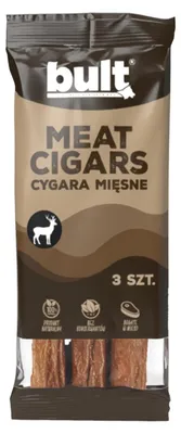 Produktbild von Bult | Cigarre Hundeleckerli - 150g - Natürliches Fleisch - 3 Stück - Wildhundefutter