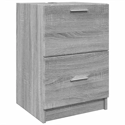 Immagine prodotto di vidaXL Mobiletto grigio Sonoma 40x37x59 cm Materiale a base di legno