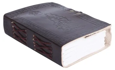 Produktbild von Handgemachtes Leder Notizbuch mit Schloss