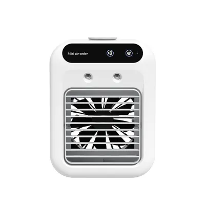 Imagen del producto de Mini ventilador con función de aire acondicionado portátil, para uso doméstico y de oficina, color blanco