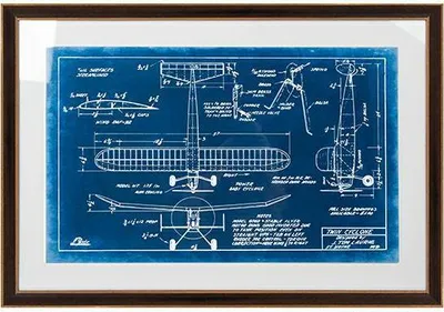 Zdjęcie produktu dla Obraz MECHANICAL PLANE 2 90x62 cm