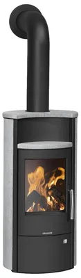 Produktbild von Oranier | Kaminofen | Pori 5 | 5 kW | Stahl Schwarz, Speckstein