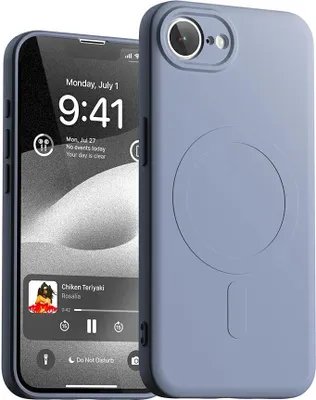 Produktbild von Mercury Halbsilikon MagSafe Hülle für iPhone 16e Lila