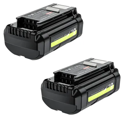 Immagine prodotto di Batteria da 40V - Confezione da 2 batterie di ricambio - Litio-Ioni, 6,0Ah, 6000mAh - compatibile con i modelli OP4050, OP4040, OP4026, OP4030, RY40200, RY40430