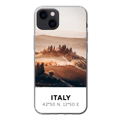 Produktbild von MuchoWow® Handyhülle Schutzhülle Hülle für iPhone 13 Toskana - Italien - Sommer Silikon Softcase Handy Hülle - Karteninhaber