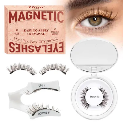 Produktbild von Magnetische Wimpern mit Applikator, natürlicher Look, ohne Kleber, wiederverwendbar, Set STYLE-N