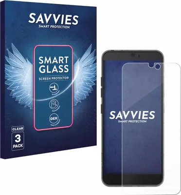 Produktbild von 3x Savvies Schutzglas Folie für Fairphone 3 9H Panzer Schutzfolie Glas Displayschutz klar transparent