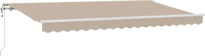 Immagine prodotto di vidaXL Tenda da sole retrattile beige 400 x 200 cm in tessuto