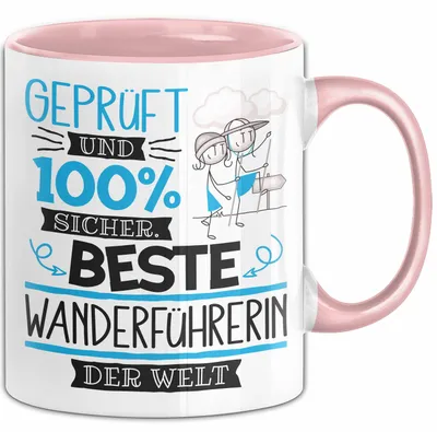 Produktbild von Beste Wanderführerin Der Welt Tasse Geschenk für Eine Wanderführerin  Und Sicher Geschenkidee Geburtstag Weihnachten (Rosa)