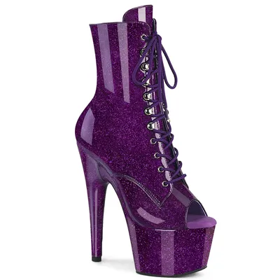 Produktbild von ADORE-1021GP Damen Booties von Pleaser, Lila Lack , EU 38, US 8