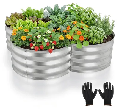 Imagen del producto de Jardinera elevada de acero galvanizado