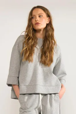 Produktbild von Nümph 707095 Nunathalie Sweat, mittelgrau, Melange
