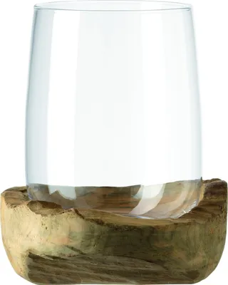 Zdjęcie produktu dla LEONARDO TERRA, 1 szt., Szkło, Drewno, Brązowy, Przezroczysty
