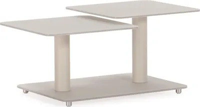 Produktbild von CALICOSY -  Couchtisch mit quadratischen Glasplatten L 114 cm - KAYA